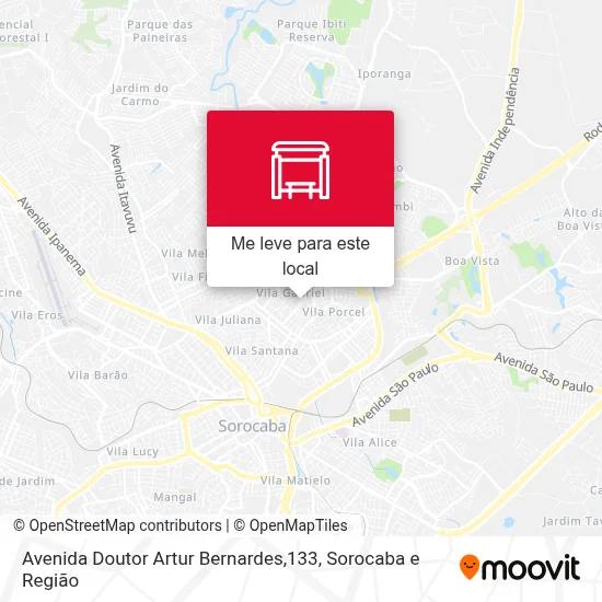 Avenida Doutor Artur Bernardes,133 mapa