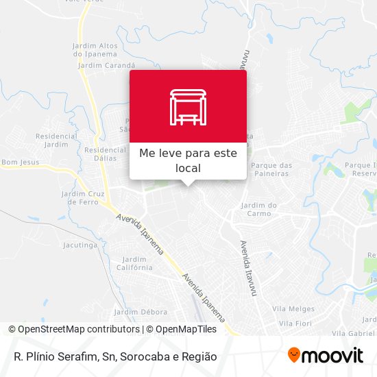 R. Plínio Serafim, Sn mapa
