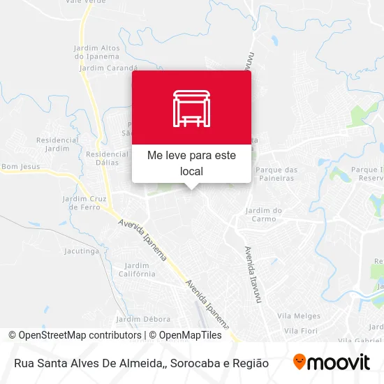 Rua Santa Alves De Almeida, mapa