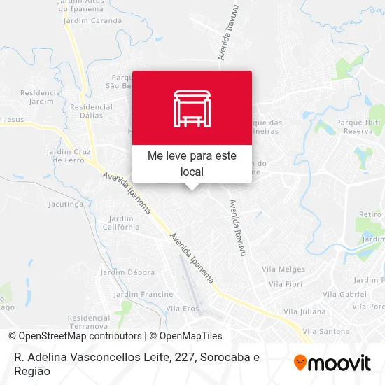 R. Adelina Vasconcellos Leite, 227 mapa