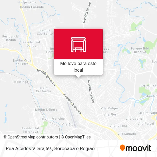 Rua Alcides Vieira,69. mapa