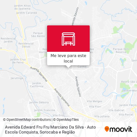 Avenida Edward Fru Fru Marciano Da Silva - Auto Escola Conquista mapa