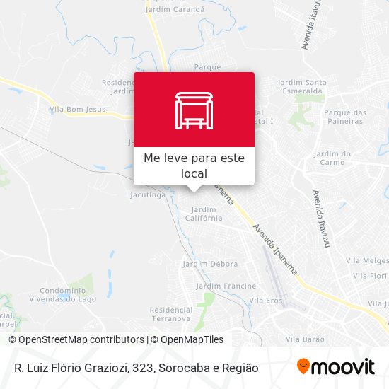 R. Luiz Flório Graziozi, 323 mapa