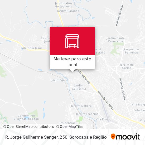 R. Jorge Guilherme Senger, 250 mapa