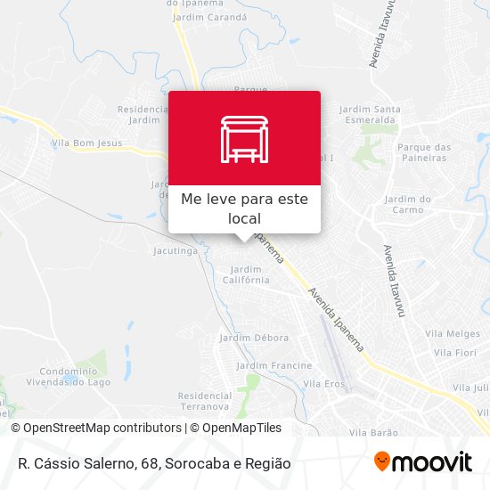 R. Cássio Salerno, 68 mapa