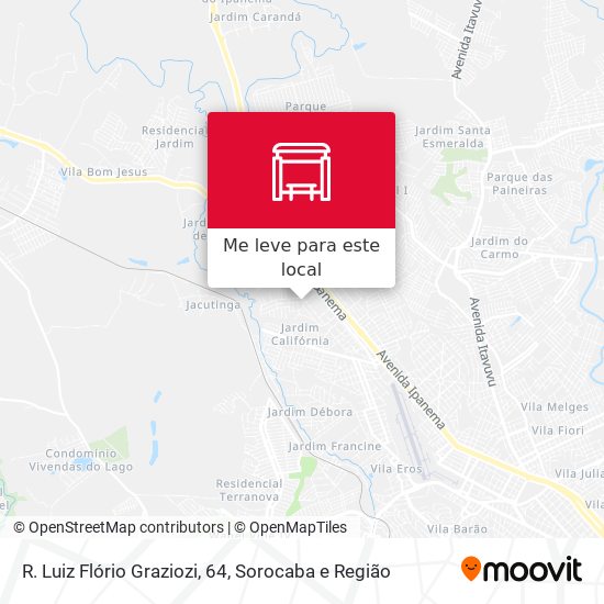 R. Luiz Flório Graziozi, 64 mapa