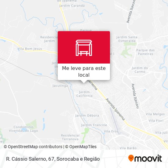 R. Cássio Salerno, 67 mapa