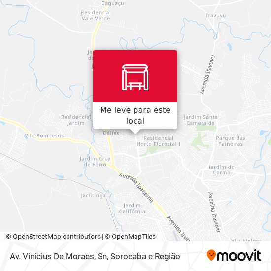 Av. Vinícius De Moraes, Sn mapa