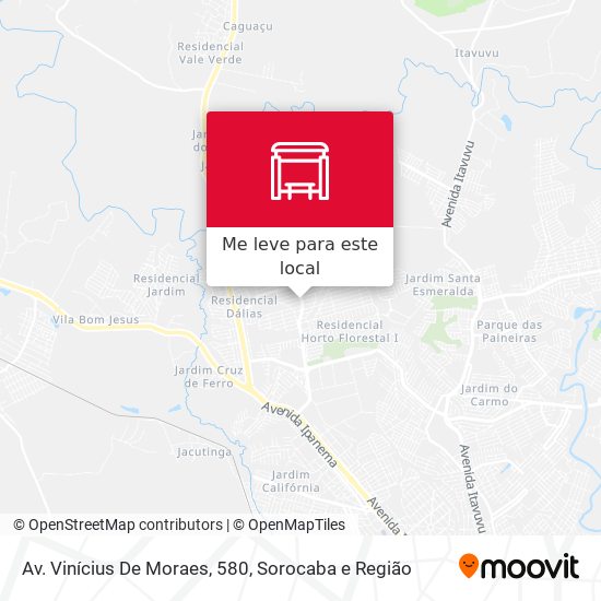 Av. Vinícius De Moraes, 580 mapa
