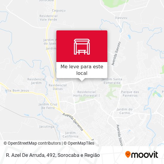 R. Azel De Arruda, 492 mapa