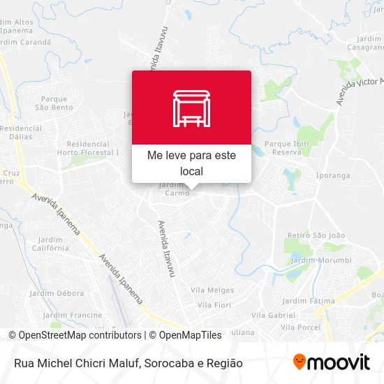 Rua Michel Chicri Maluf mapa