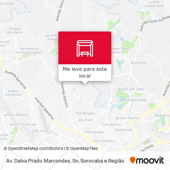 Av. Dalva Prado Marcondes, Sn mapa