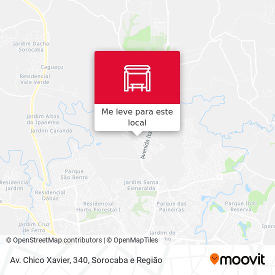 Av. Chico Xavier, 340 mapa