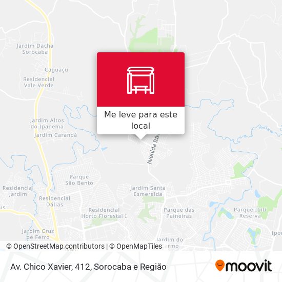 Av. Chico Xavier, 412 mapa