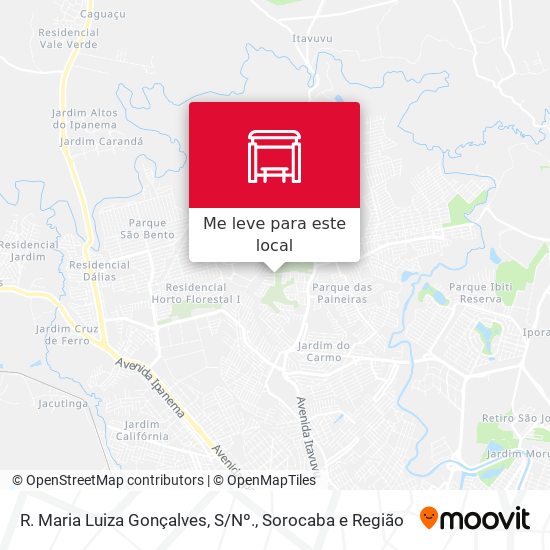 R. Maria Luiza Gonçalves, S / Nº. mapa