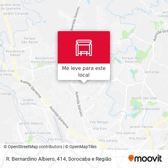 R. Bernardino Albiero, 414 mapa