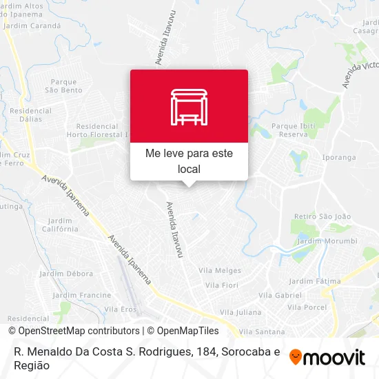 R. Menaldo Da Costa S. Rodrigues, 184 mapa
