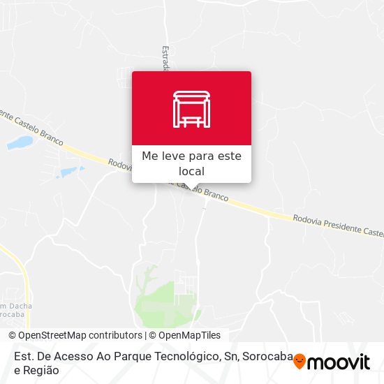 Est. De Acesso Ao Parque Tecnológico, Sn mapa