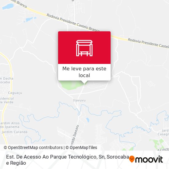 Est. De Acesso Ao Parque Tecnológico, Sn mapa