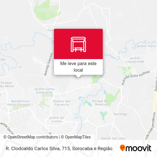 R. Clodoaldo Carlos Silva, 715 mapa