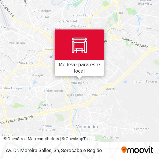 Av. Dr. Moreira Salles, Sn mapa