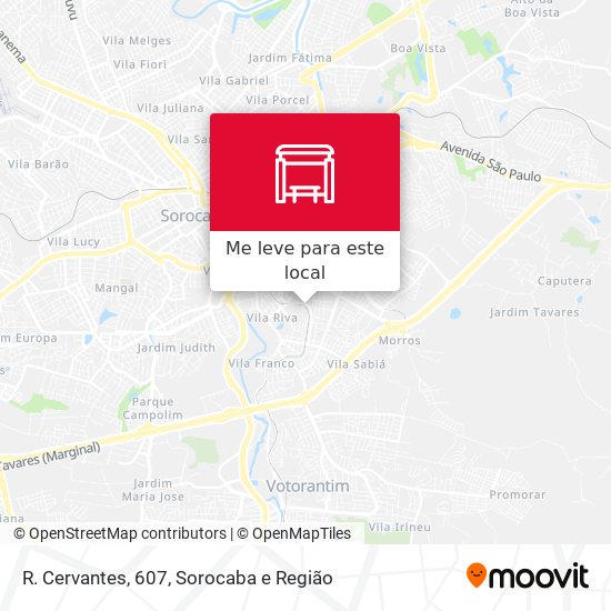 R. Cervantes, 607 mapa