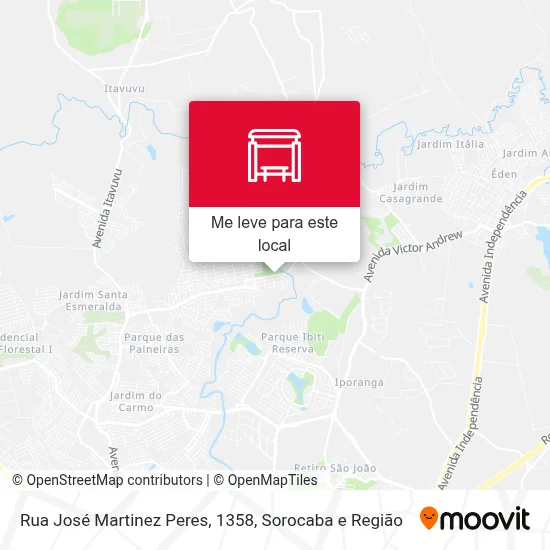 Rua José Martinez Peres, 1358 mapa