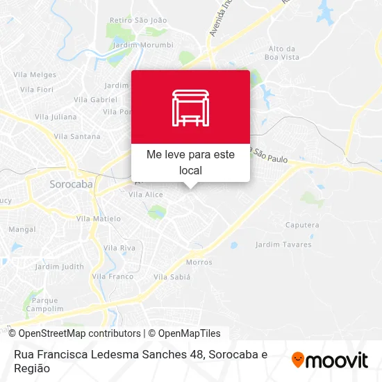 Rua Francisca Ledesma Sanches 48 mapa