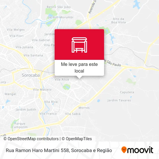 Rua Ramon Haro Martini 558 mapa