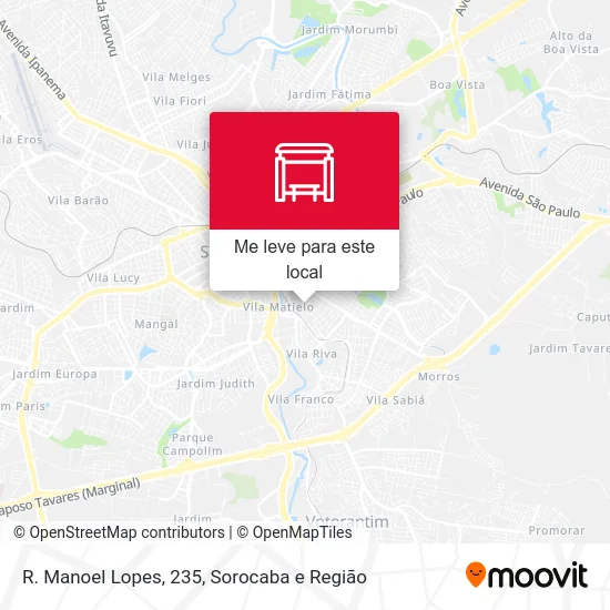 R. Manoel Lopes, 235 mapa