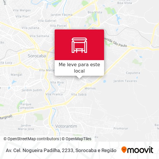 Av. Cel. Nogueira Padilha, 2233 mapa