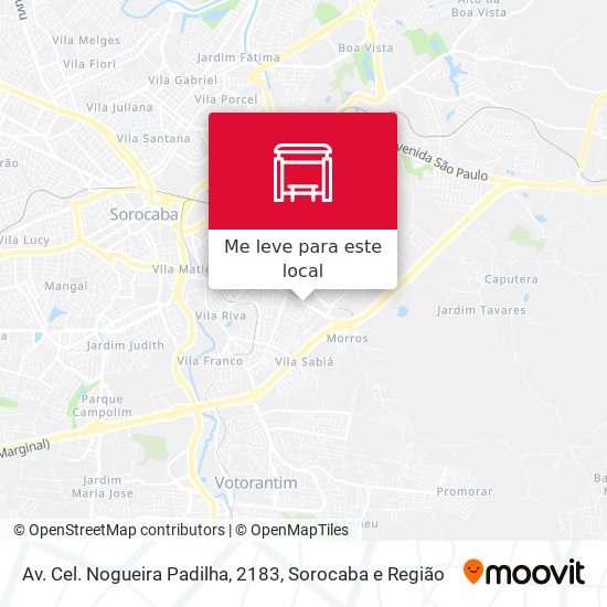 Av. Cel. Nogueira Padilha, 2183 mapa