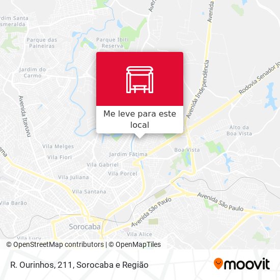 R. Ourinhos, 211 mapa