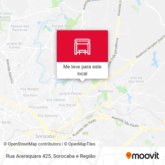 Rua Araraquara 425 mapa