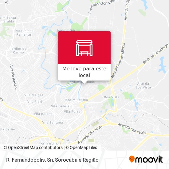 R. Fernandópolis, Sn mapa