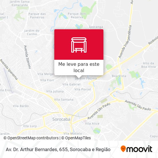 Av. Dr. Arthur Bernardes, 655 mapa