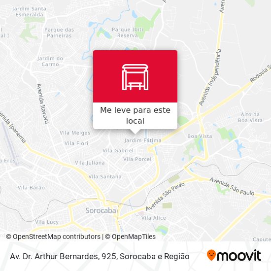 Av. Dr. Arthur Bernardes, 925 mapa