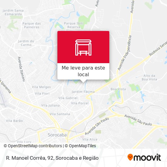 R. Manoel Corrêa, 92 mapa