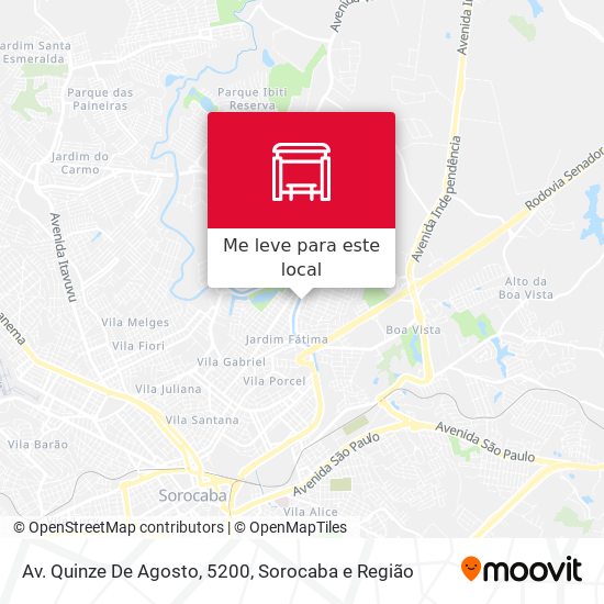 Av. Quinze De Agosto, 5200 mapa