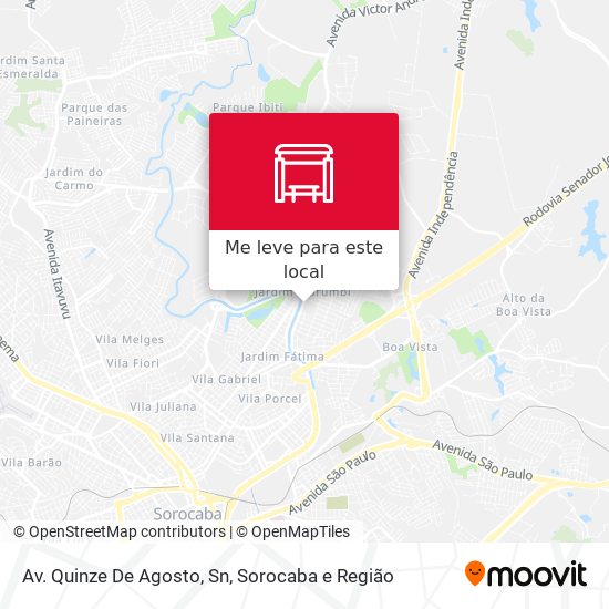 Av. Quinze De Agosto, Sn mapa