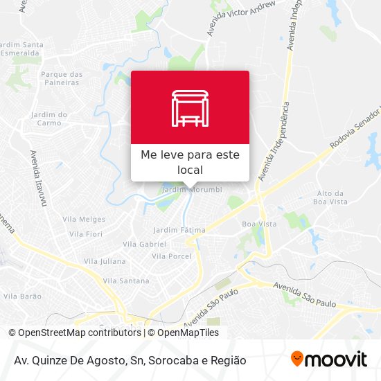 Av. Quinze De Agosto, Sn mapa