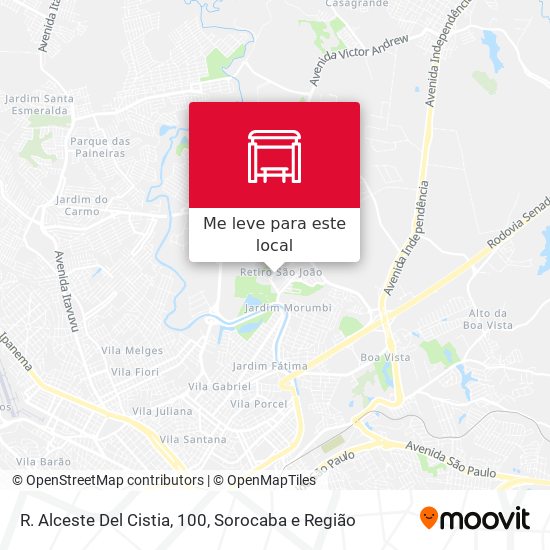 R. Alceste Del Cistia, 100 mapa