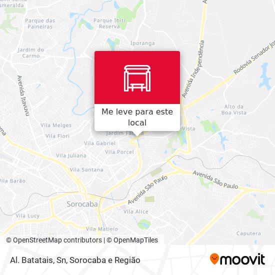 Al. Batatais, Sn mapa