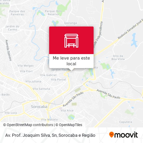 Av. Prof. Joaquim Silva, Sn mapa