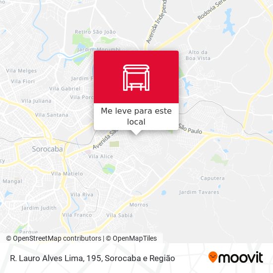 R. Lauro Alves Lima, 195 mapa