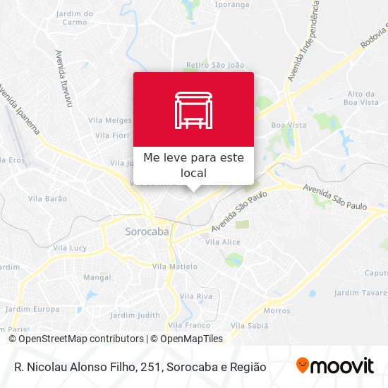 R. Nicolau Alonso Filho, 251 mapa
