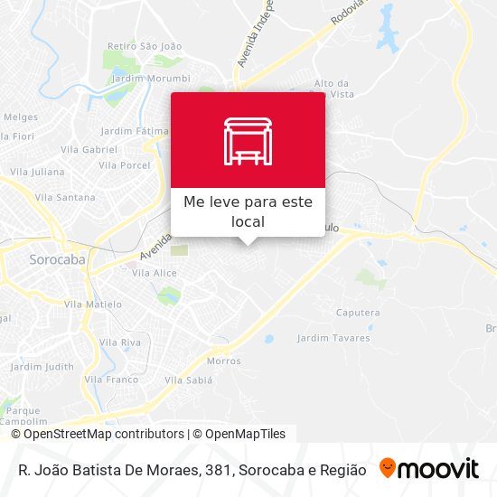 R. João Batista De Moraes, 381 mapa