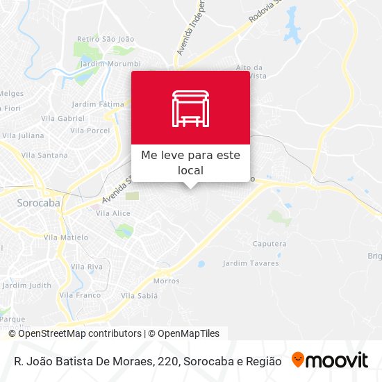 R. João Batista De Moraes, 220 mapa