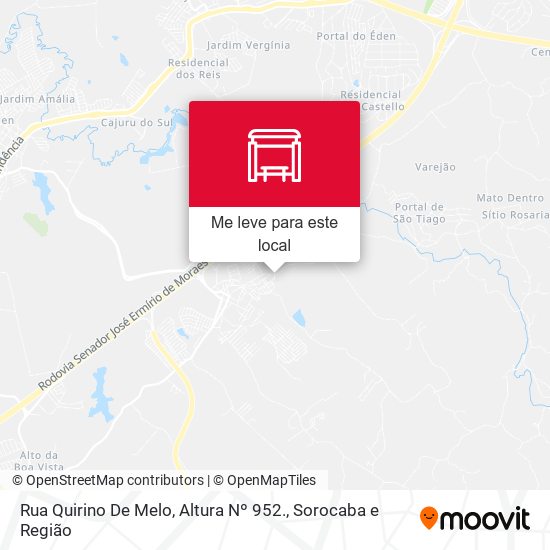 Rua Quirino De Melo, Altura Nº 952. mapa