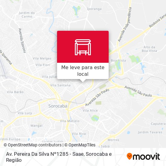 Av. Pereira Da Silva Nº1285 - Saae mapa